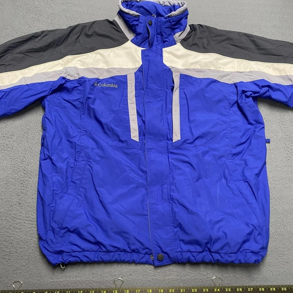 Columbia Jacket Mens‎ Large Blue Omni-Tech Whirlibird 3-in-1 Ski Snow Waterproof